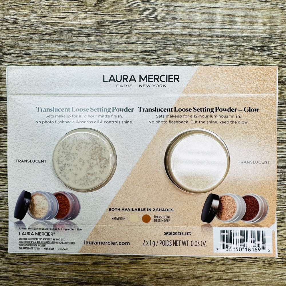 Laura Mercier Sealed Translucent Setting Powder duo